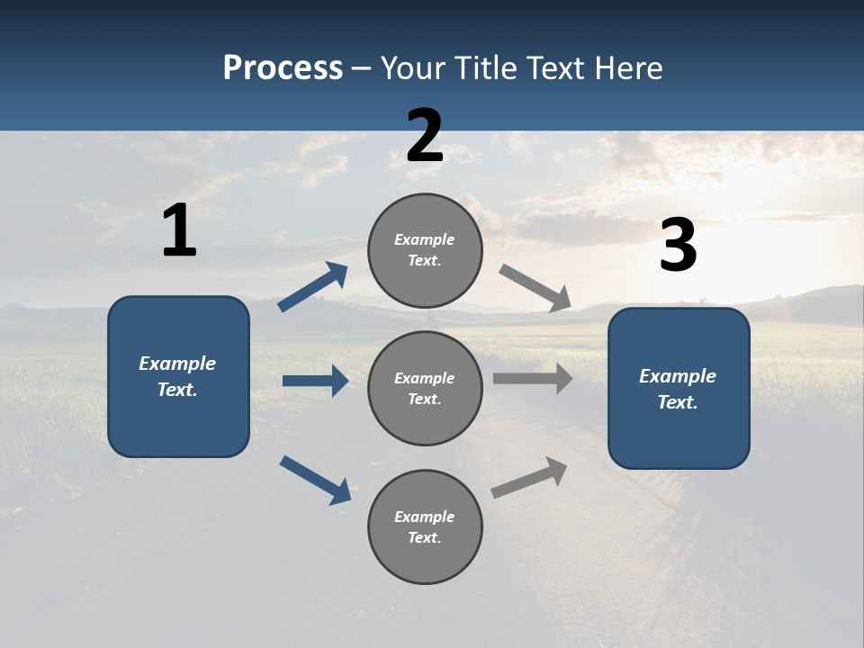Landscape Highway Asphalt PowerPoint Template
