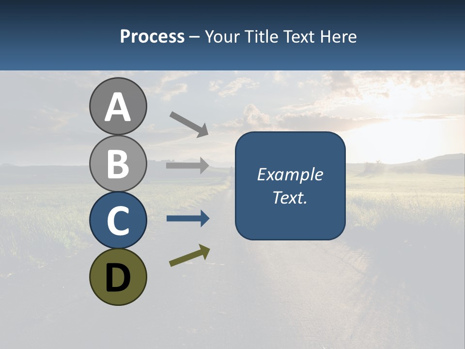 Landscape Highway Asphalt PowerPoint Template