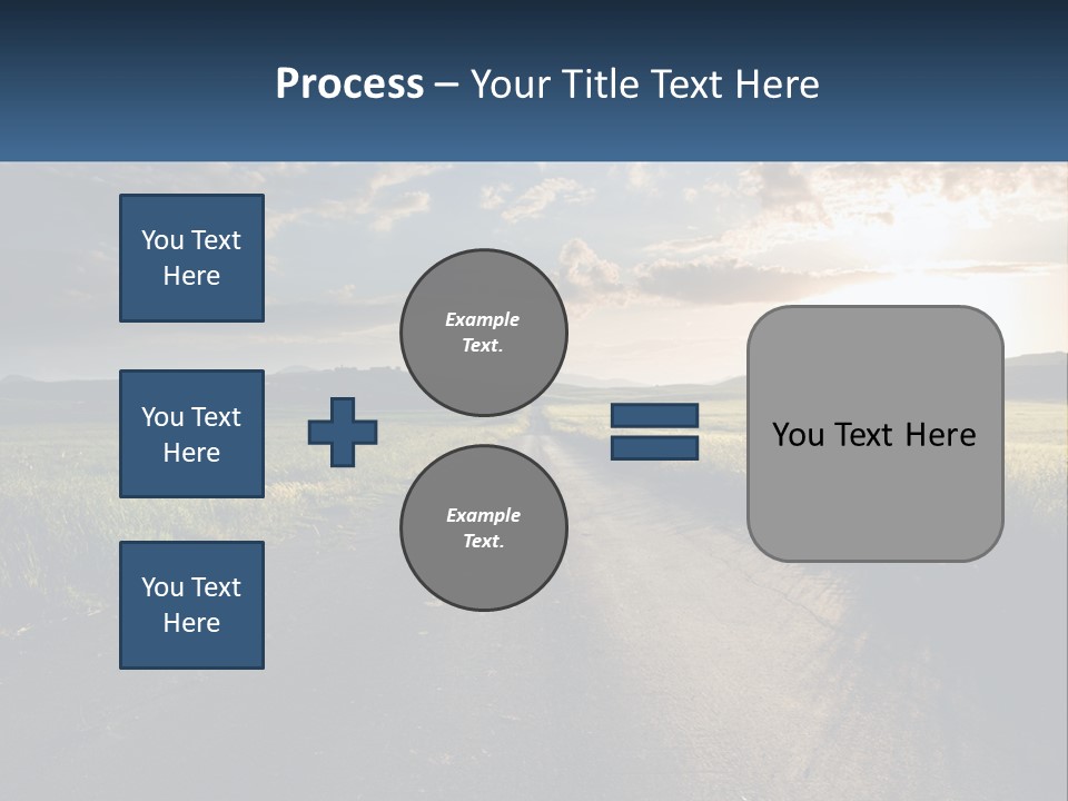 Landscape Highway Asphalt PowerPoint Template