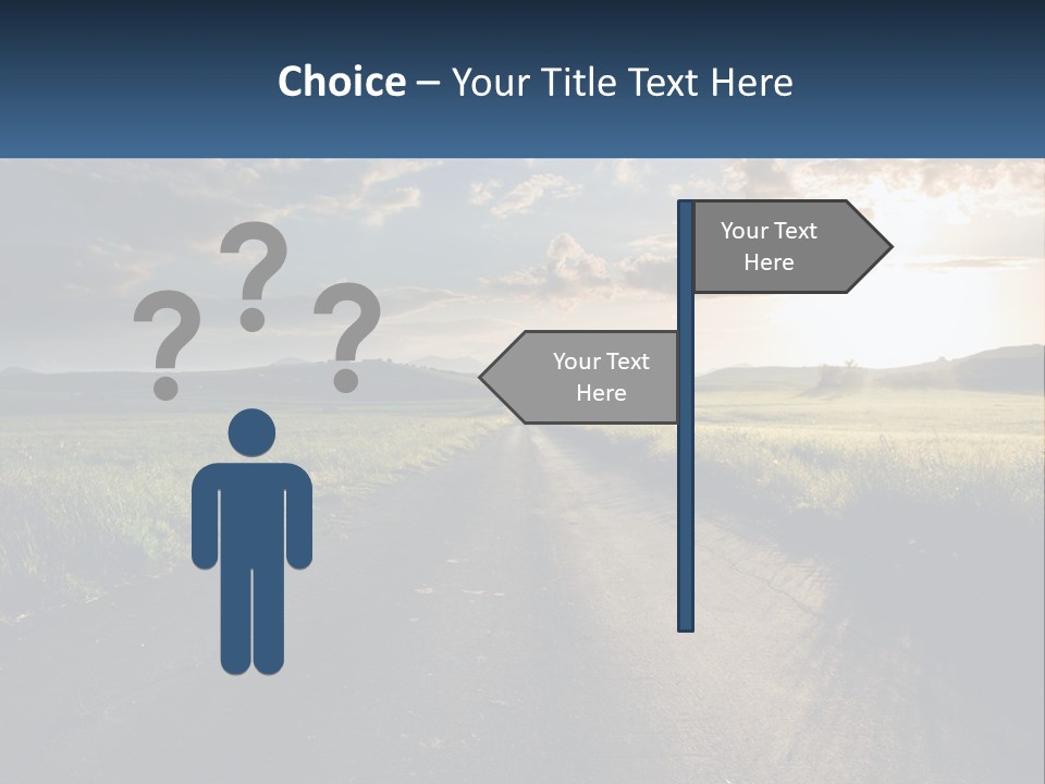 Landscape Highway Asphalt PowerPoint Template