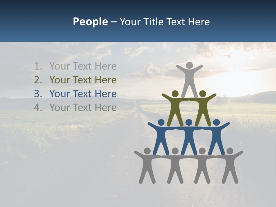 Landscape Highway Asphalt PowerPoint Template