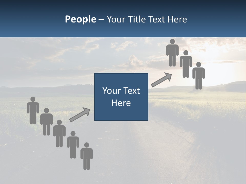 Landscape Highway Asphalt PowerPoint Template