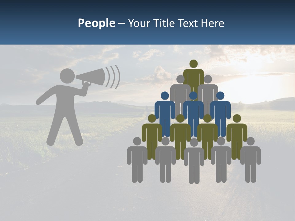 Landscape Highway Asphalt PowerPoint Template