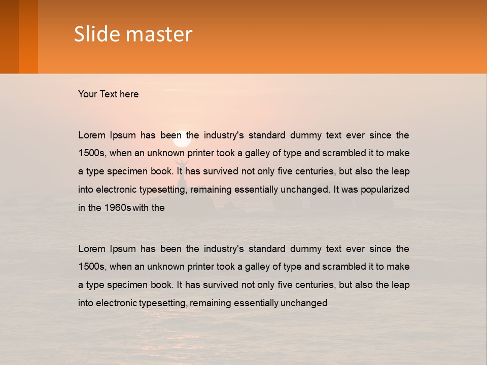 Coastline Arms White PowerPoint Template