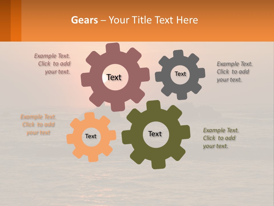 Coastline Arms White PowerPoint Template