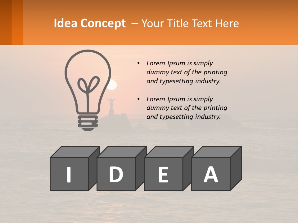 Coastline Arms White PowerPoint Template