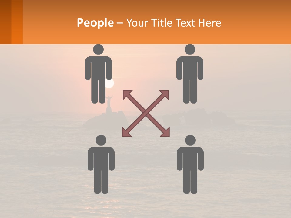 Coastline Arms White PowerPoint Template