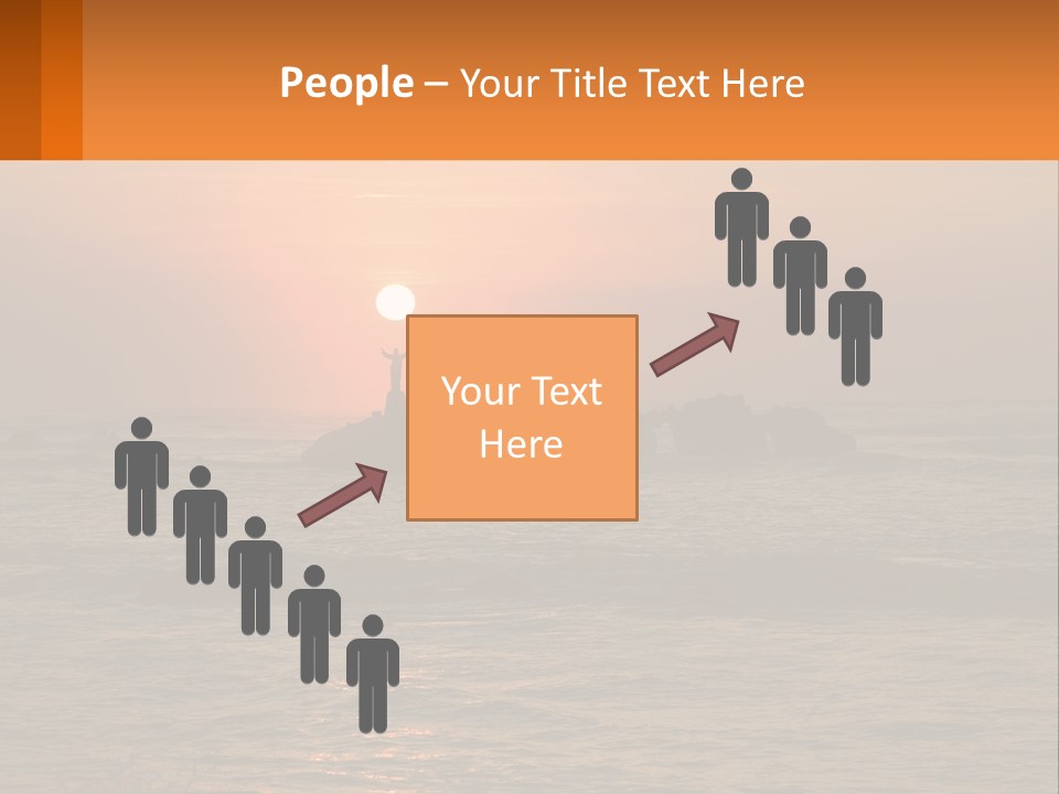 Coastline Arms White PowerPoint Template