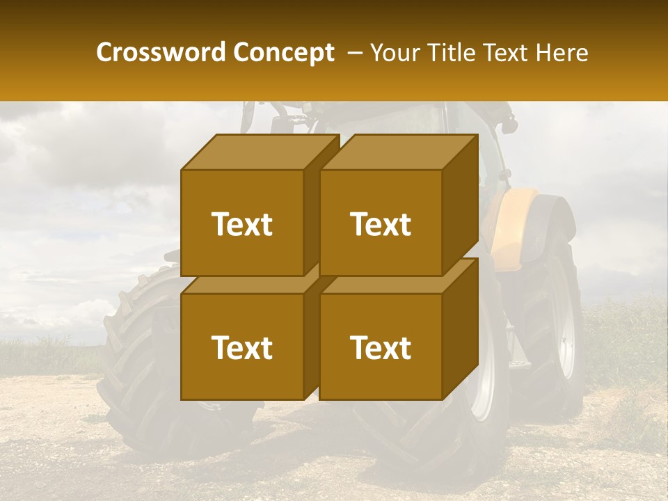 Farmer Machine Agriculture PowerPoint Template