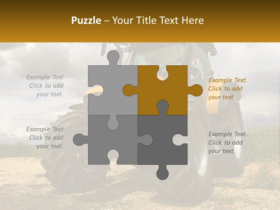 Farmer Machine Agriculture PowerPoint Template