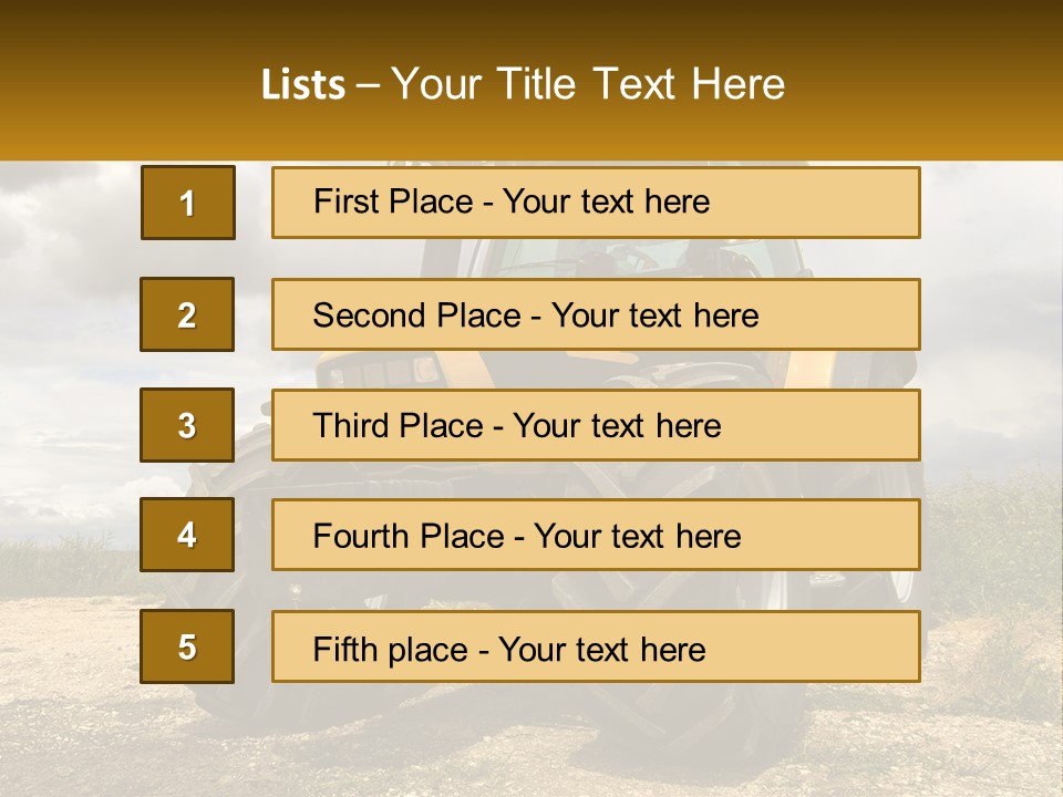 Farmer Machine Agriculture PowerPoint Template