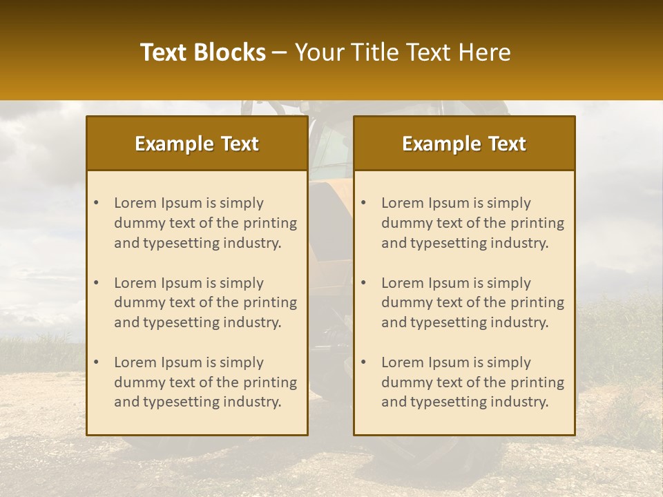 Farmer Machine Agriculture PowerPoint Template