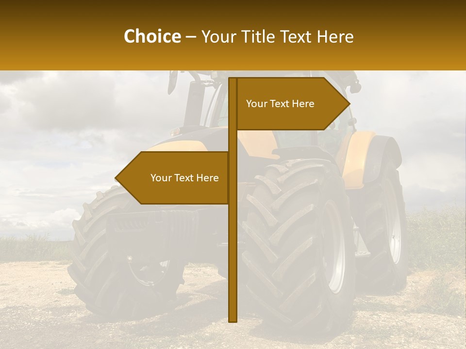 Farmer Machine Agriculture PowerPoint Template