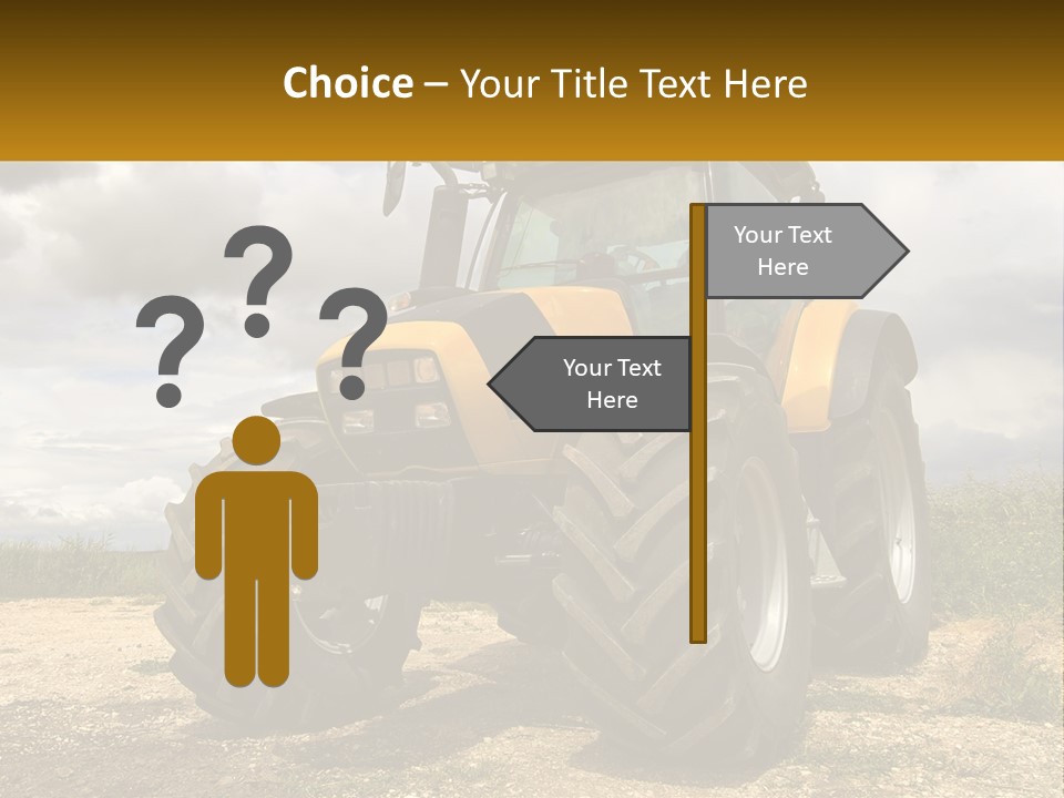 Farmer Machine Agriculture PowerPoint Template