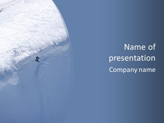 Snowboarding Alpine Muscular PowerPoint Template