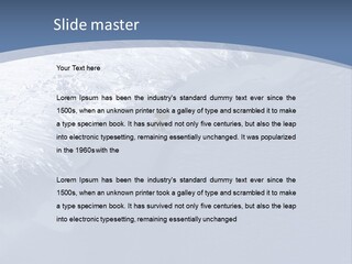 Snowboarding Alpine Muscular PowerPoint Template