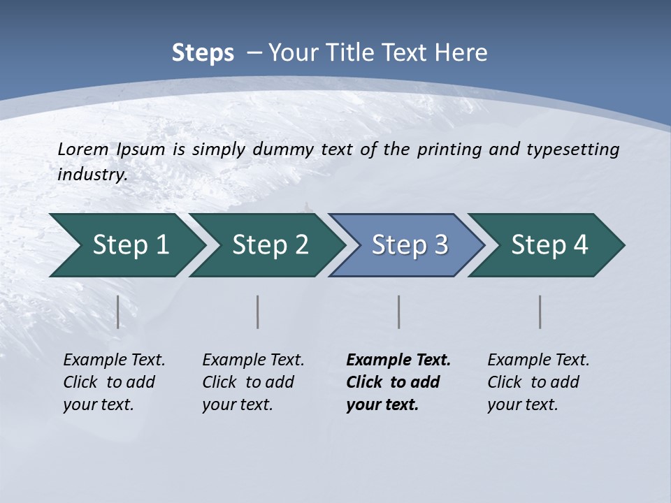 Snowboarding Alpine Muscular PowerPoint Template