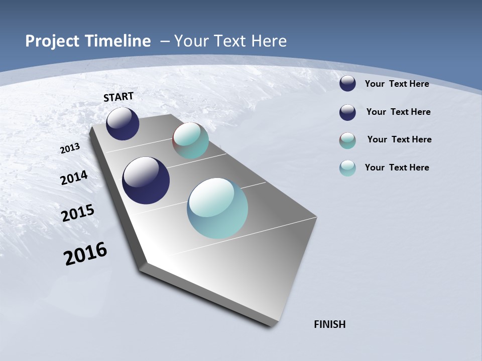 Snowboarding Alpine Muscular PowerPoint Template