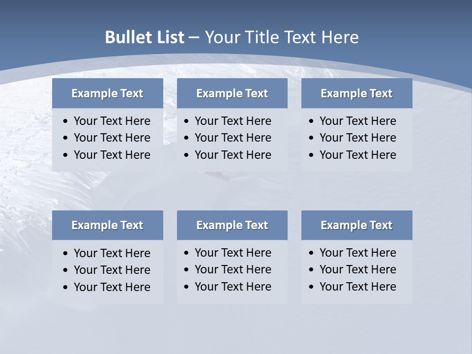 Snowboarding Alpine Muscular PowerPoint Template