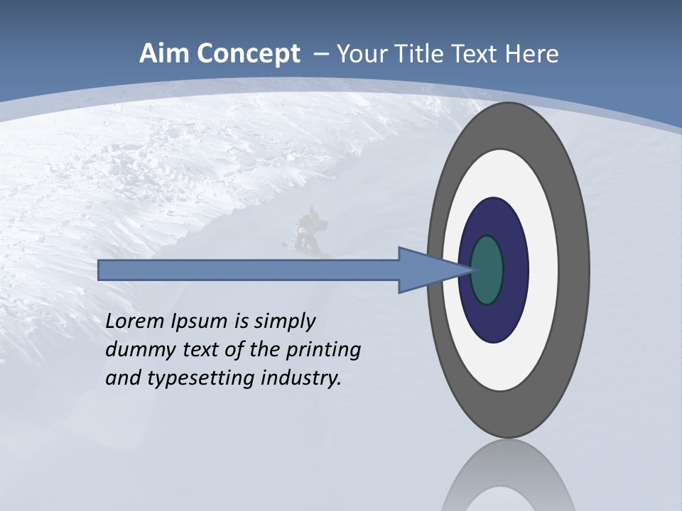 Snowboarding Alpine Muscular PowerPoint Template