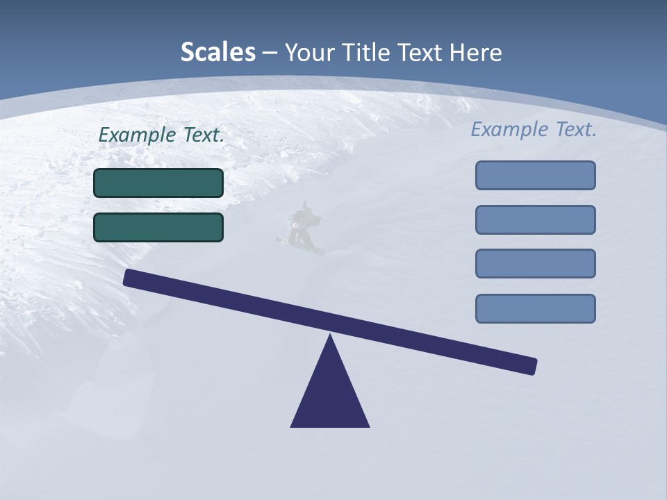 Snowboarding Alpine Muscular PowerPoint Template