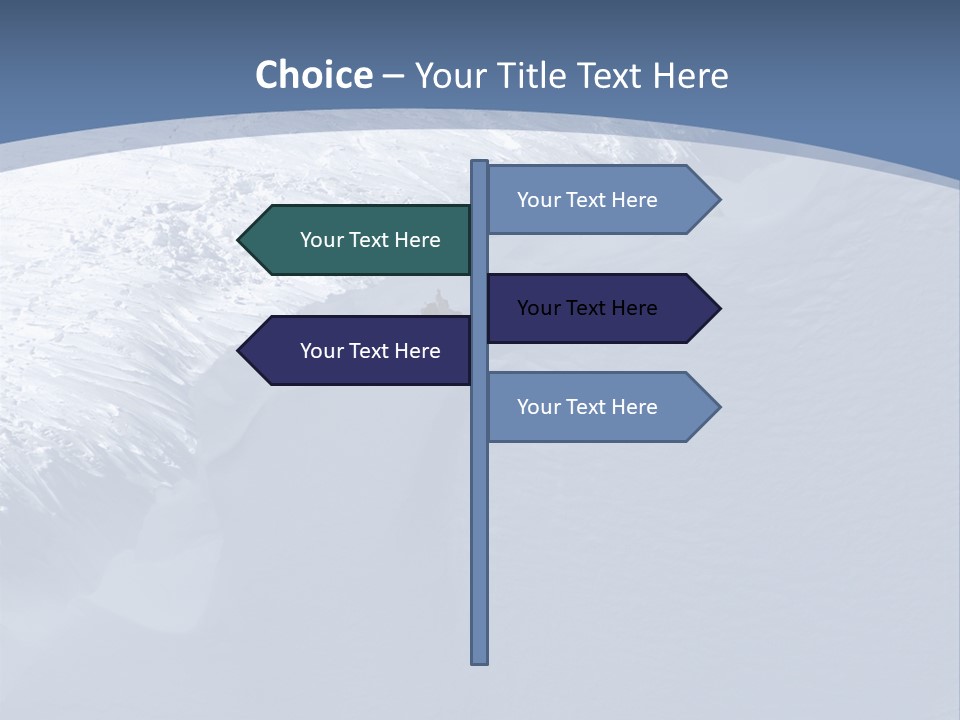 Snowboarding Alpine Muscular PowerPoint Template