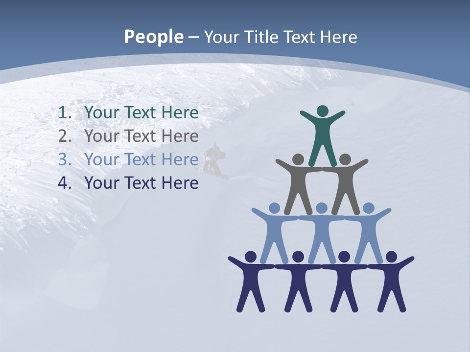 Snowboarding Alpine Muscular PowerPoint Template