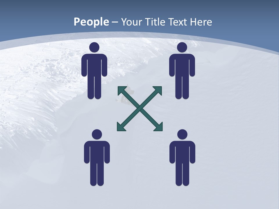 Snowboarding Alpine Muscular PowerPoint Template