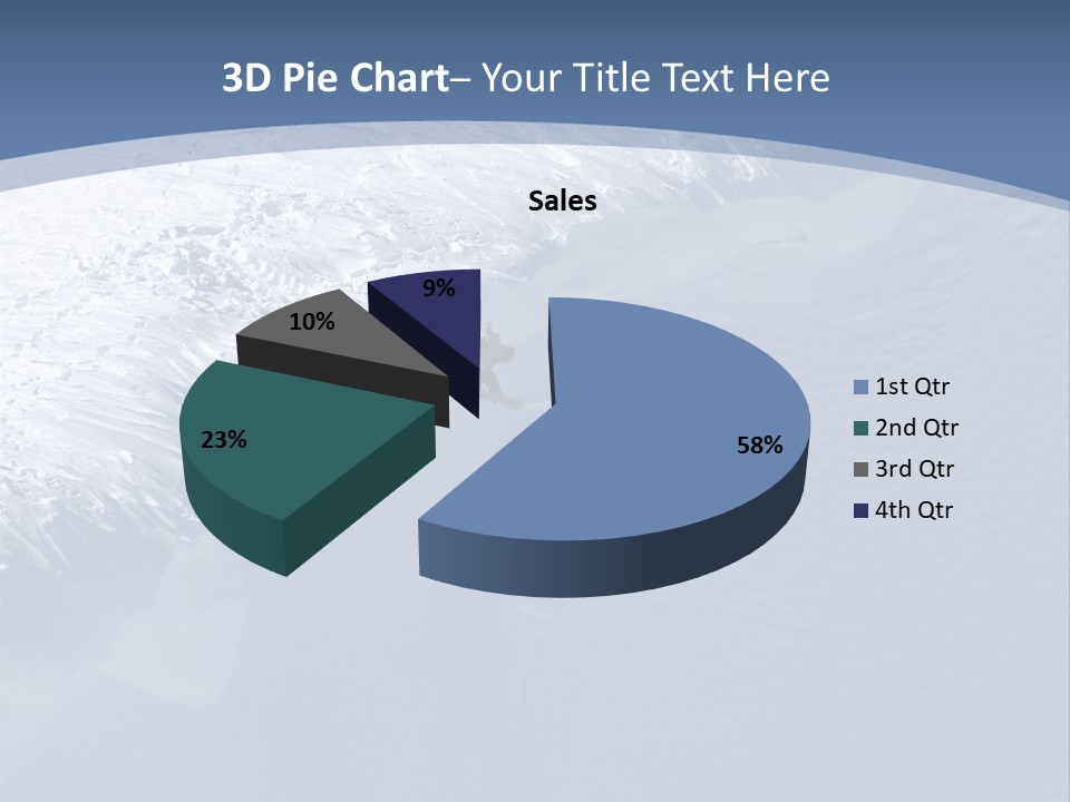 Snowboarding Alpine Muscular PowerPoint Template