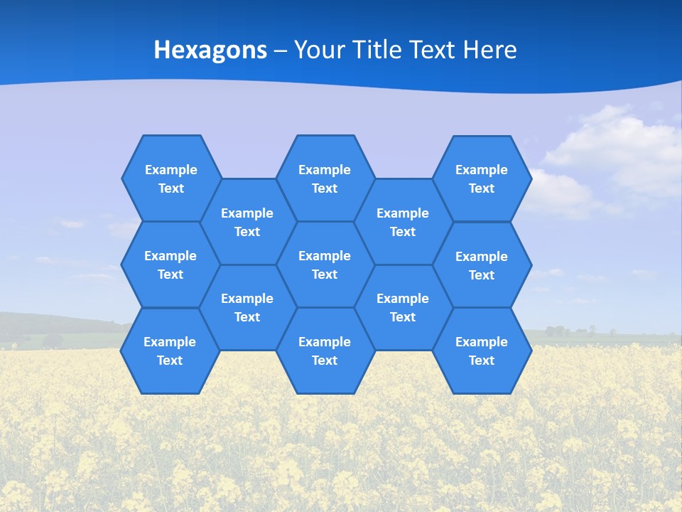 Clouds Scene Plants PowerPoint Template