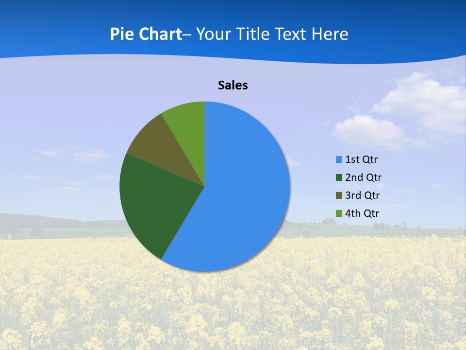Clouds Scene Plants PowerPoint Template