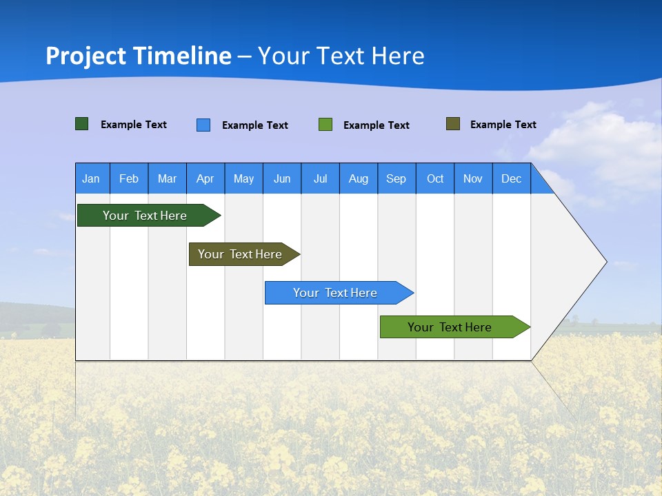 Clouds Scene Plants PowerPoint Template