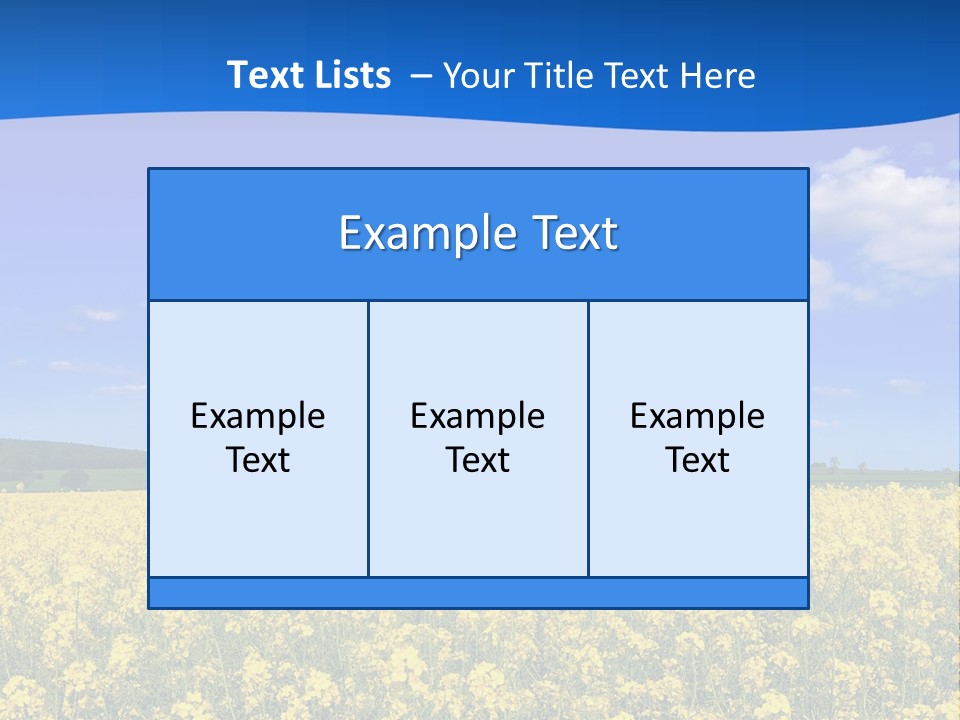Clouds Scene Plants PowerPoint Template