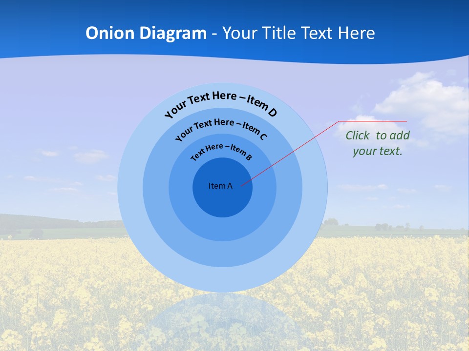 Clouds Scene Plants PowerPoint Template