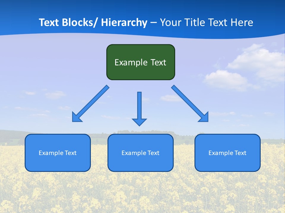 Clouds Scene Plants PowerPoint Template