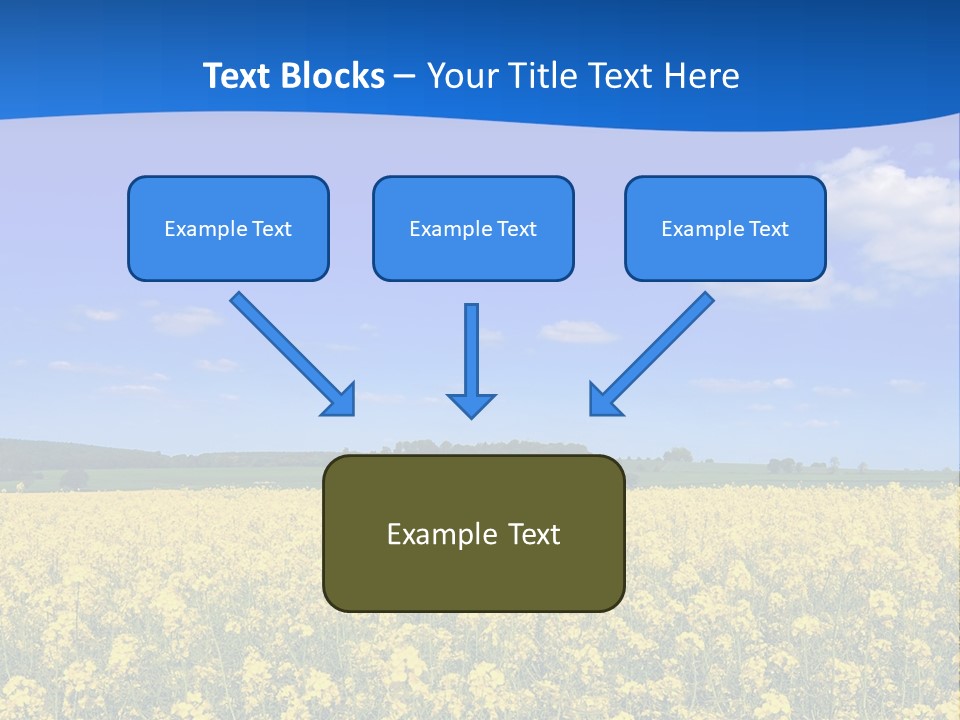 Clouds Scene Plants PowerPoint Template