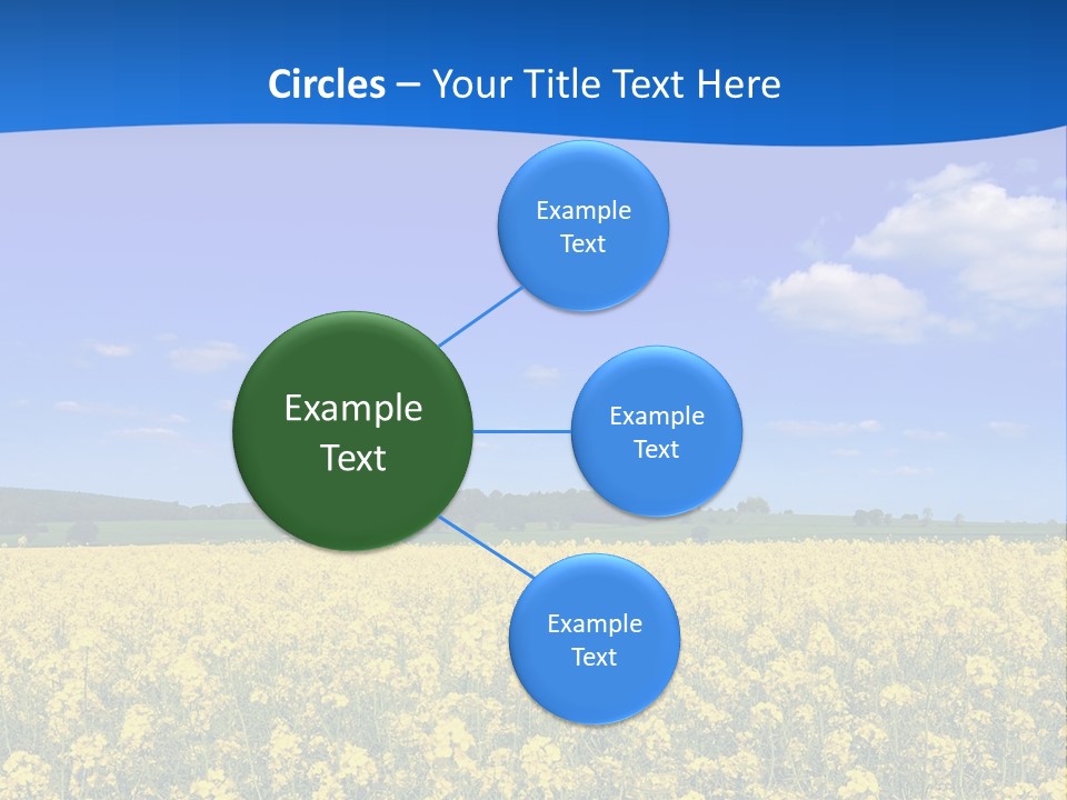 Clouds Scene Plants PowerPoint Template