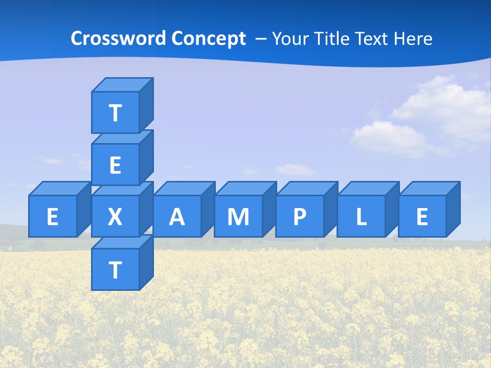 Clouds Scene Plants PowerPoint Template