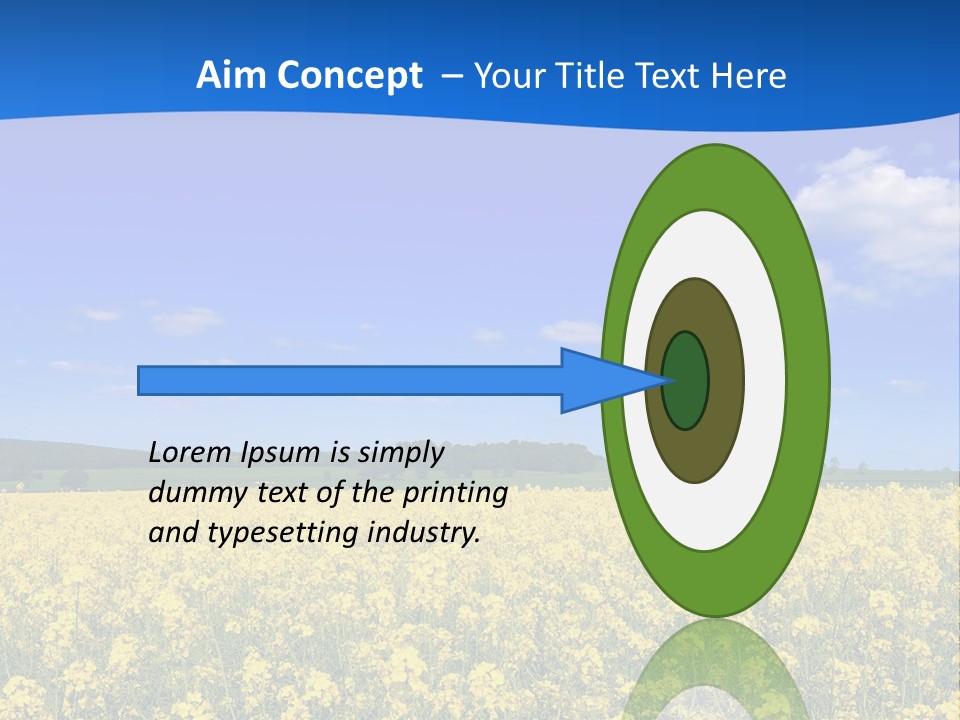 Clouds Scene Plants PowerPoint Template