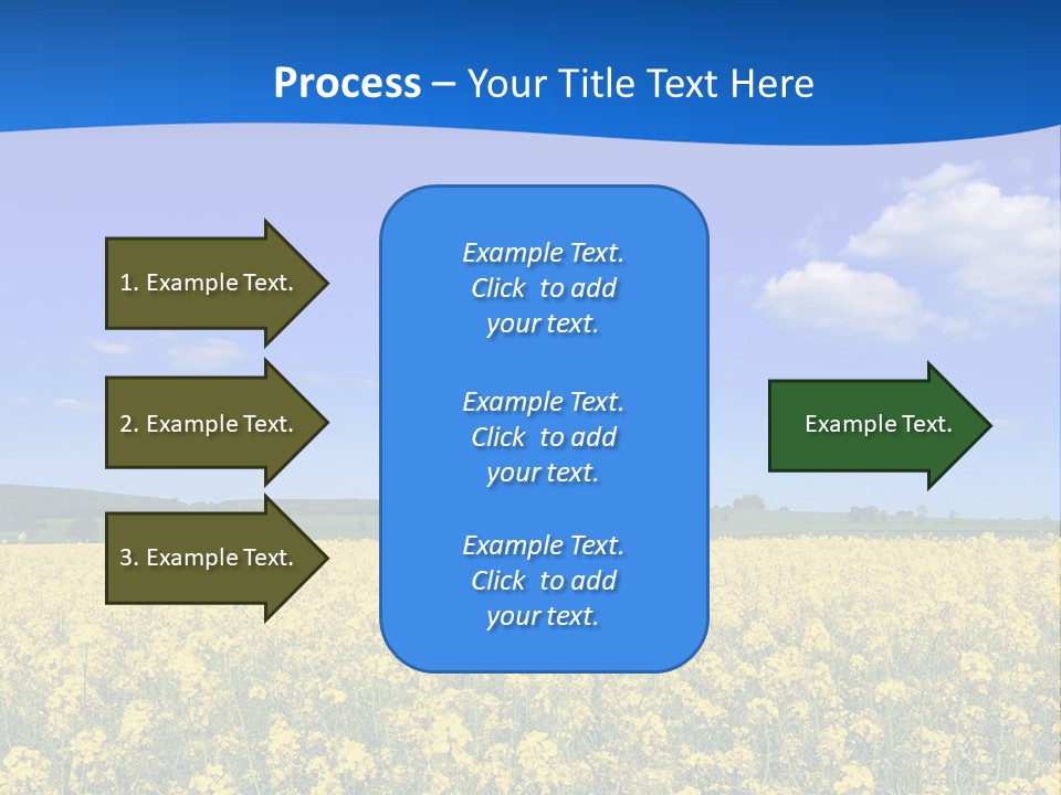 Clouds Scene Plants PowerPoint Template