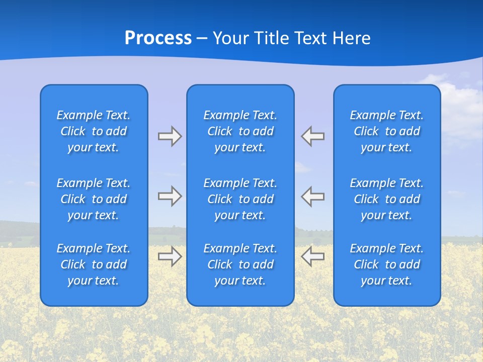Clouds Scene Plants PowerPoint Template