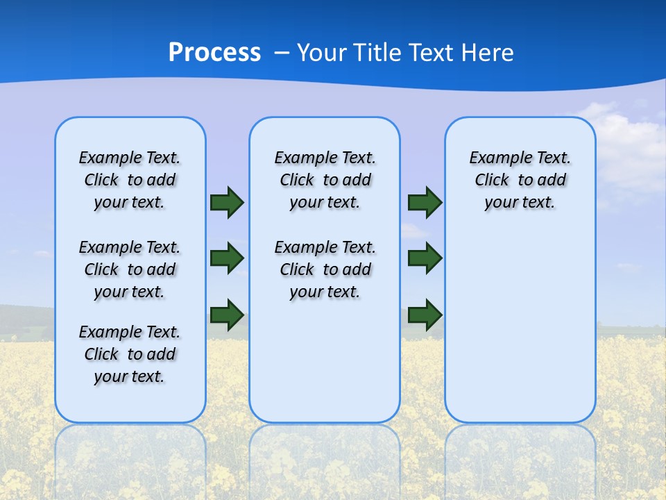 Clouds Scene Plants PowerPoint Template