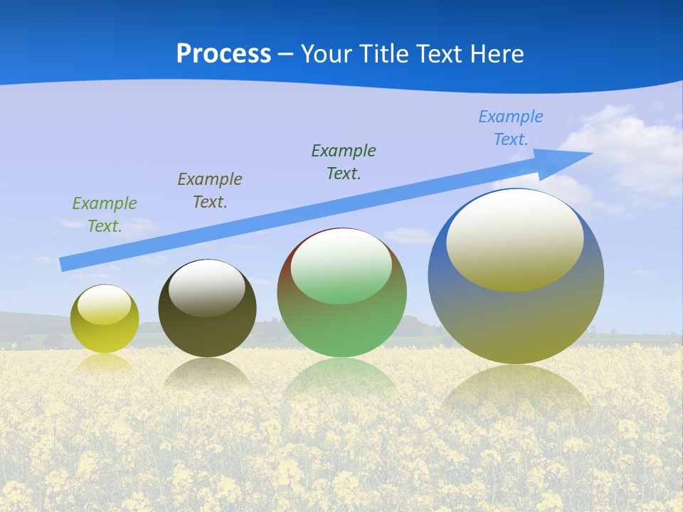Clouds Scene Plants PowerPoint Template