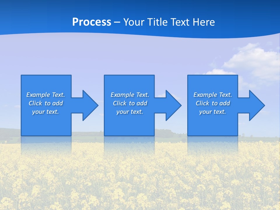 Clouds Scene Plants PowerPoint Template
