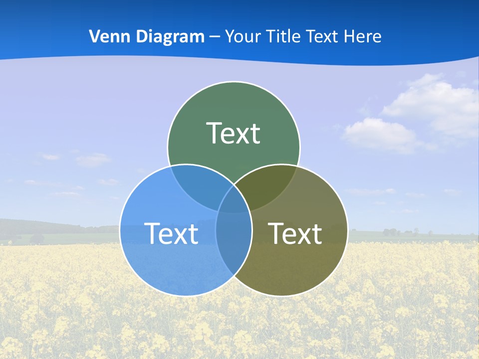 Clouds Scene Plants PowerPoint Template