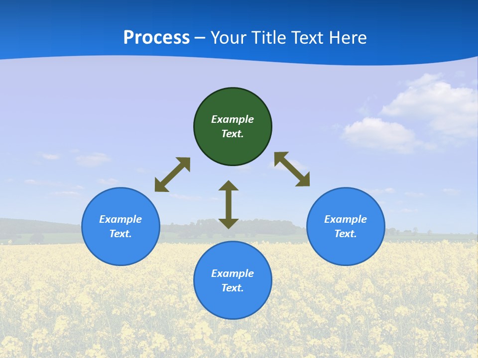 Clouds Scene Plants PowerPoint Template