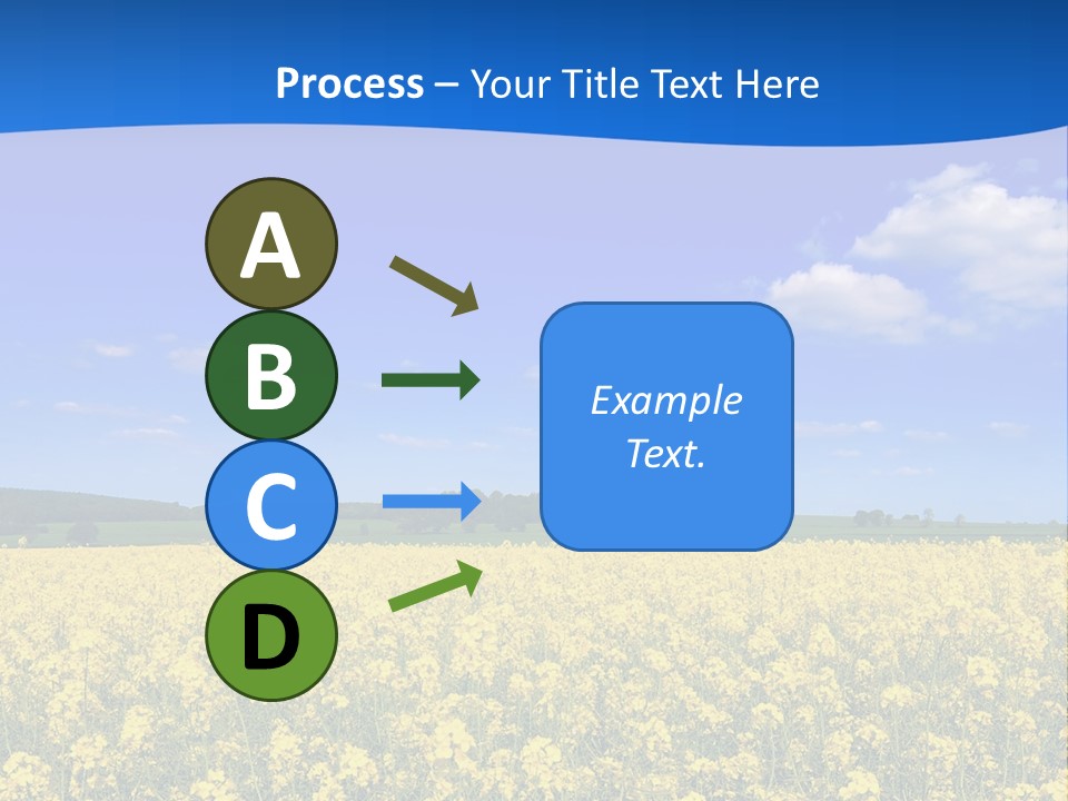 Clouds Scene Plants PowerPoint Template