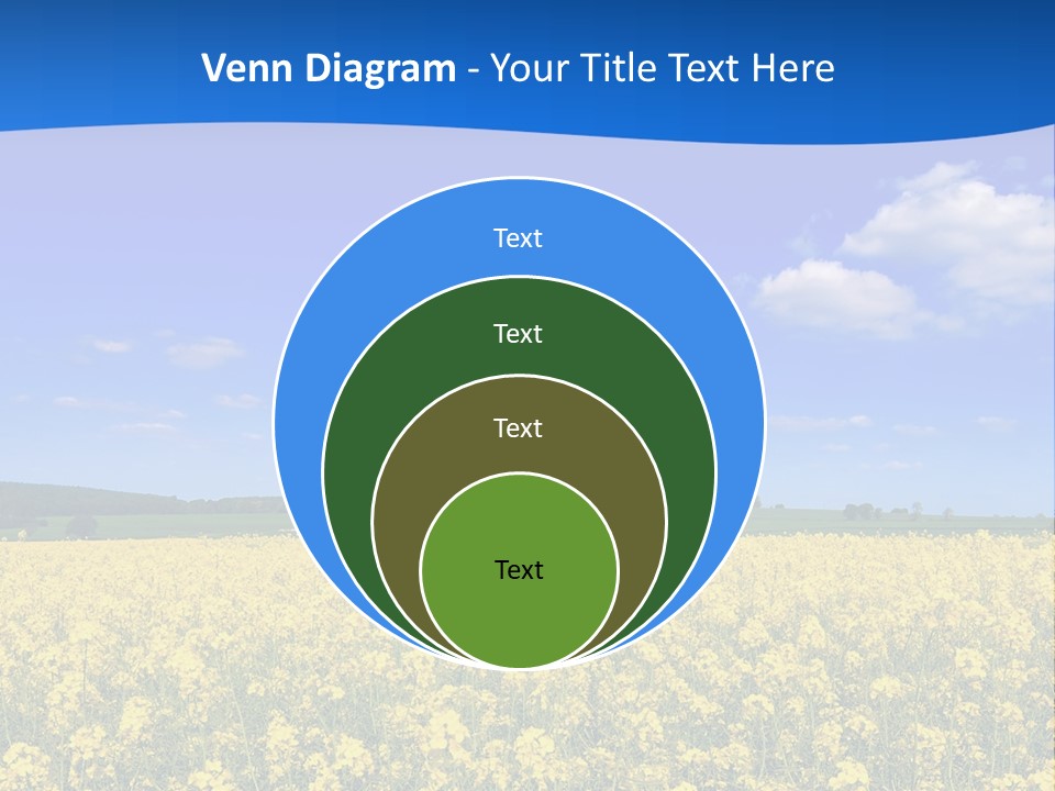 Clouds Scene Plants PowerPoint Template