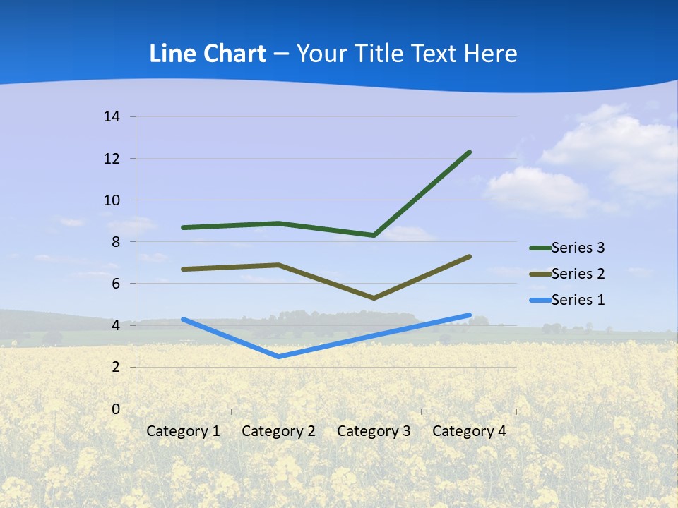 Clouds Scene Plants PowerPoint Template