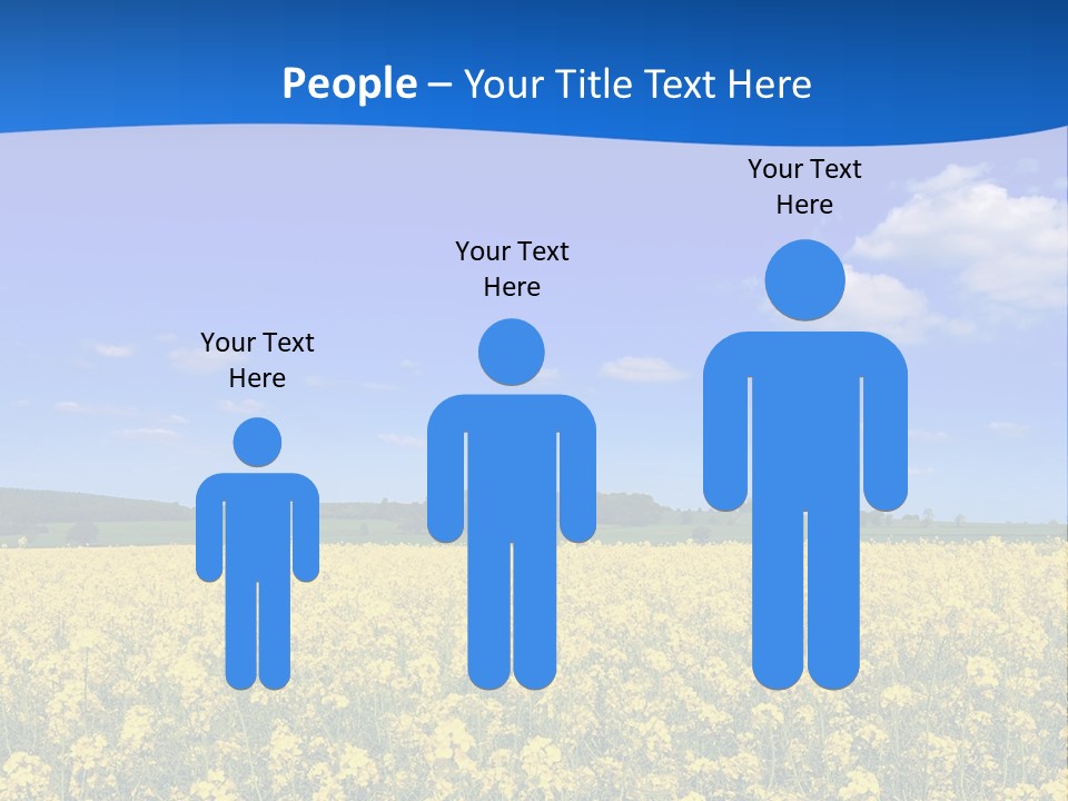 Clouds Scene Plants PowerPoint Template